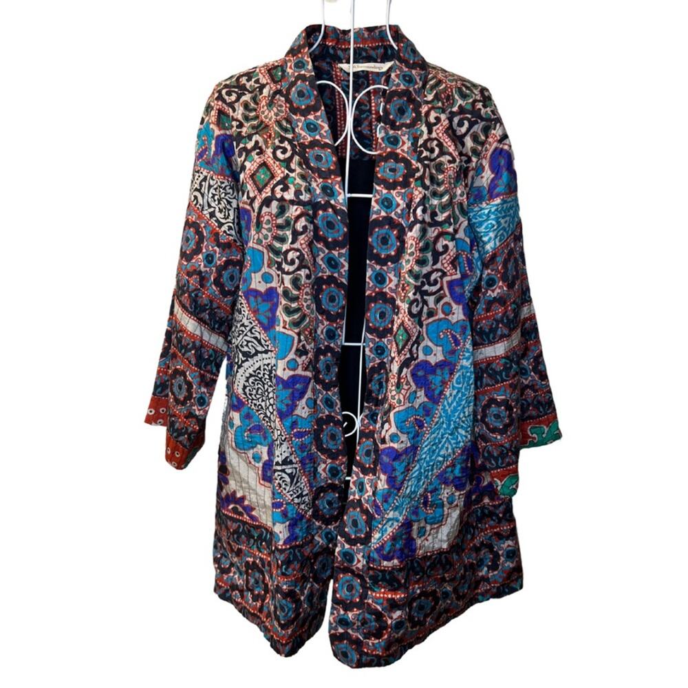 Soft Surroundings Women's Patchwork Blazer Size P… - image 1